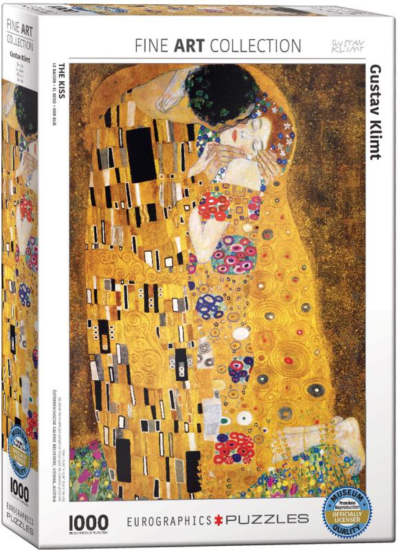 The Kiss by Gustav Klimt 1000 bitar