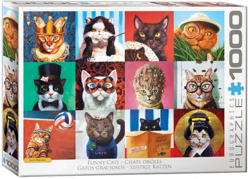 Funny Cats by Lucia Heffernan 1000 bitar