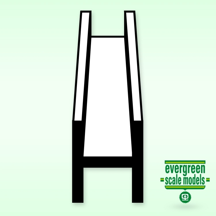 Evergreen  H-Profil (.100") 2.5x350mm