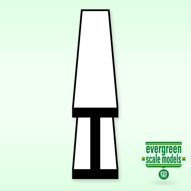 Evergreen  I-Profil (.100") 2.5x350mm
