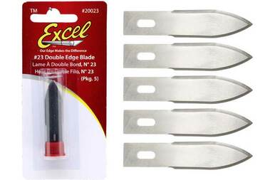 #23 Excel 20023 Double Edge Stripping Knife Blade 5pc