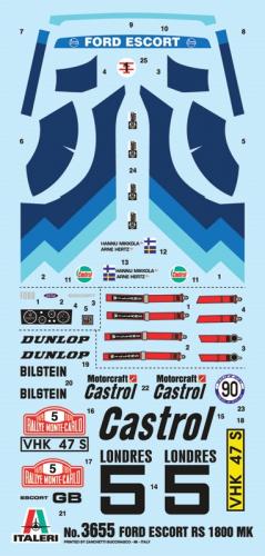 FORD ESCORT RS1800 Mk.II 1/24