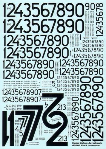 Modern Swedish Numerals, Black 1/48