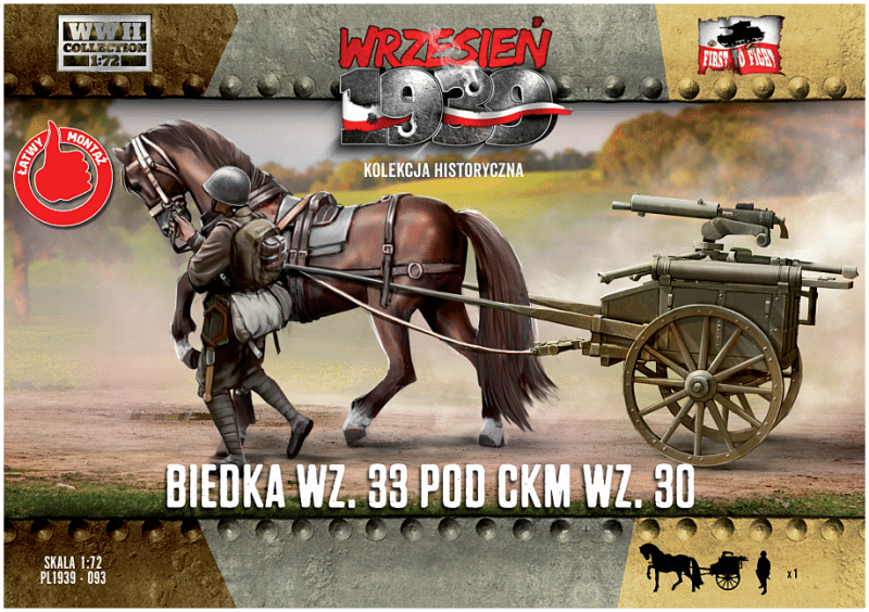 Horse Carriage wz.33 for MG wz.30 1/72