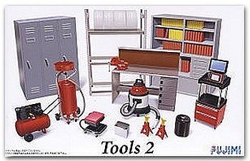 Garage Tools Set #2 (Compressor, Shop Vac, Lockers, etc.) 1/24