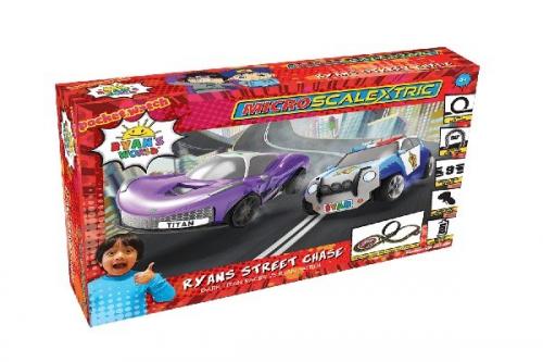 Micro Scalextric Ryan's World Street Chase Battery Powered Race Set