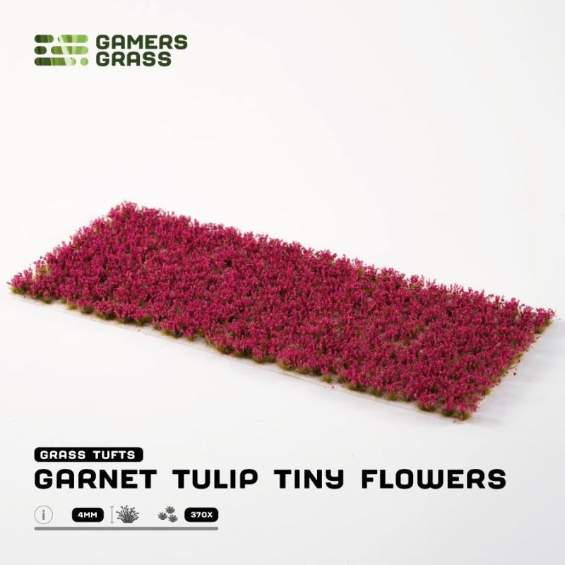 Gamer's Grass: Garnet Tulip Tiny Flowers