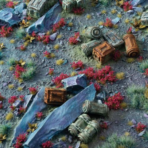 Gamer's Grass: Garnet Tulip Tiny Flowers