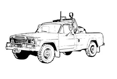 Jeep Klargöringsbil 9711 "Dallas" 1:72