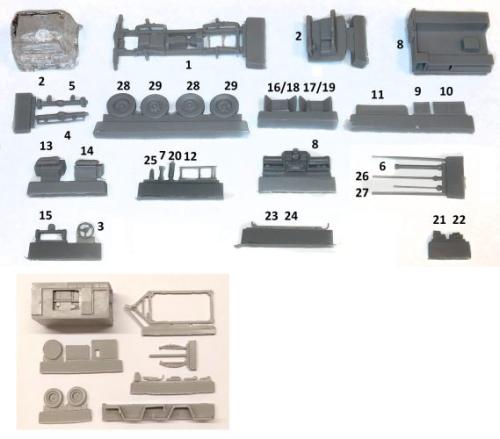Volvo 959 tow truck & Startvagn 745G (with 3D AJ37 towbar & upgraded decals) 1:72