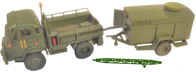 Volvo 959 tow truck & Startvagn 745G (with 3D AJ37 towbar & upgraded decals) 1:72