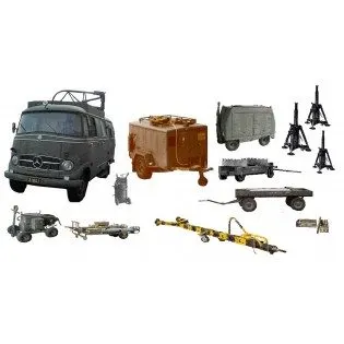 J35 Draken Ground Support Set, 12 Items 1:72