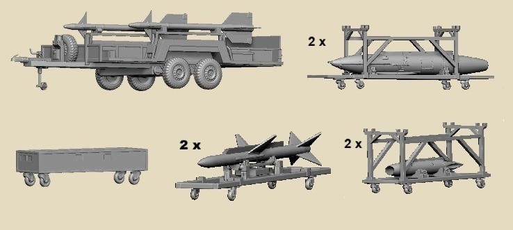 Saab J37 Viggen Ground Support Armament Set 1:72