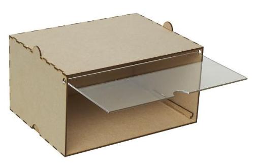 Displayskåp 300 mm med transparent front.