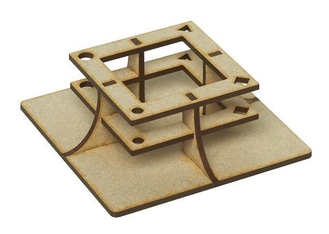 Tippställ fyrkantiga flaskor 45 mm