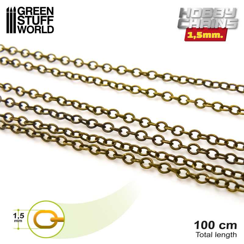 Green Stuff World - Hobby chain 1.5 mm (metall)