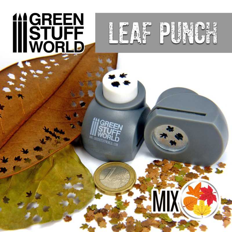 Medium Miniature Leaf Punch Mixed Leafs (Maple, Red Maple, Sycamore and Poplar)