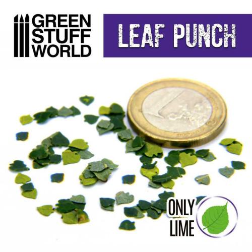 Medium Miniature Leaf Punch Lime