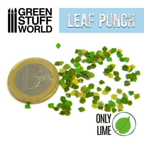 Small Miniature Leaf Punch Lime