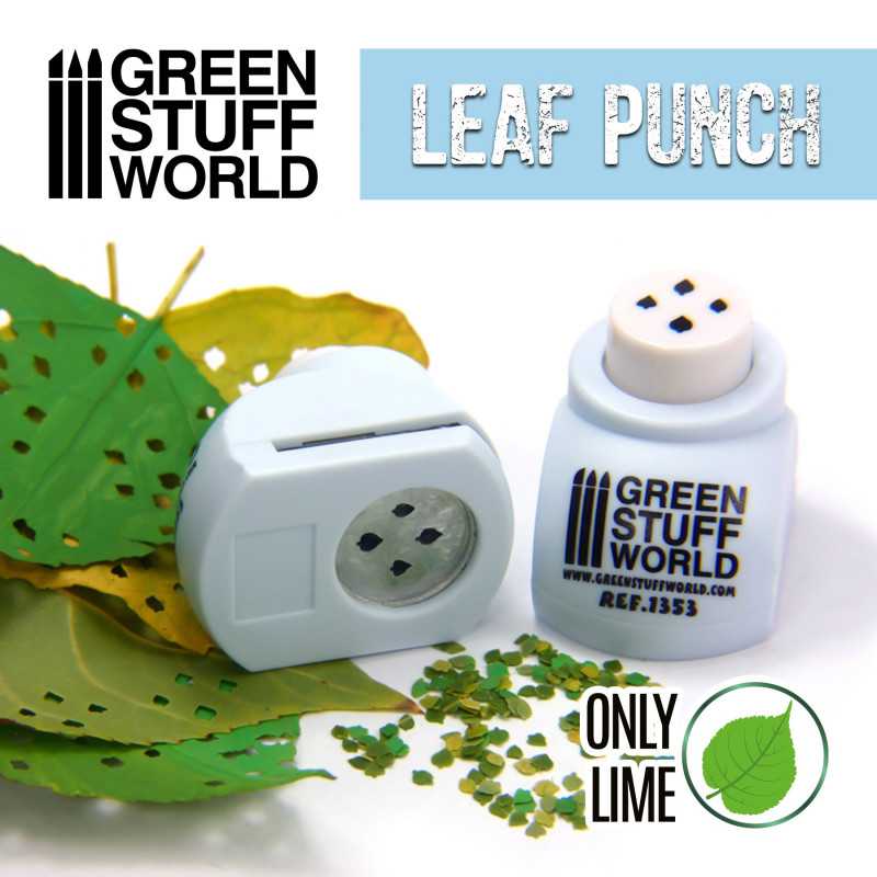 Small Miniature Leaf Punch Lime