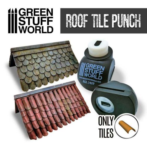 Miniature Leaf Punch Roof tile