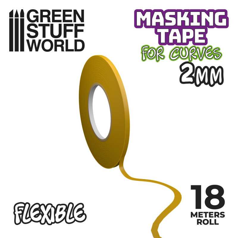 Flexible Masking Tape for curves - 2mm
