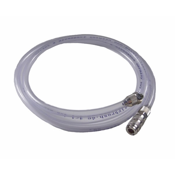 Complete hose, 1m (4x6mm) for airbrush holder in module construction connection M5a - quick coupling nd 2.7mm