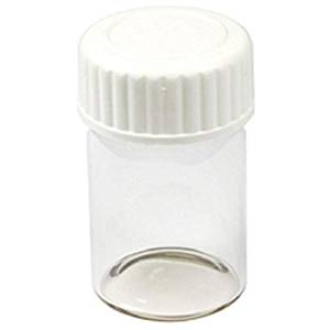 Glass 15ml with plastic lid