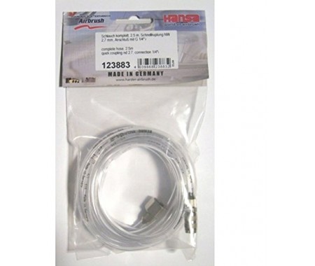 Hose, 2.5m, quick coupling nd 2.7mm - G 1/4" female thread