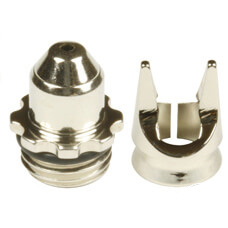 Air cap 0.4mm CR plus fine line, chrome