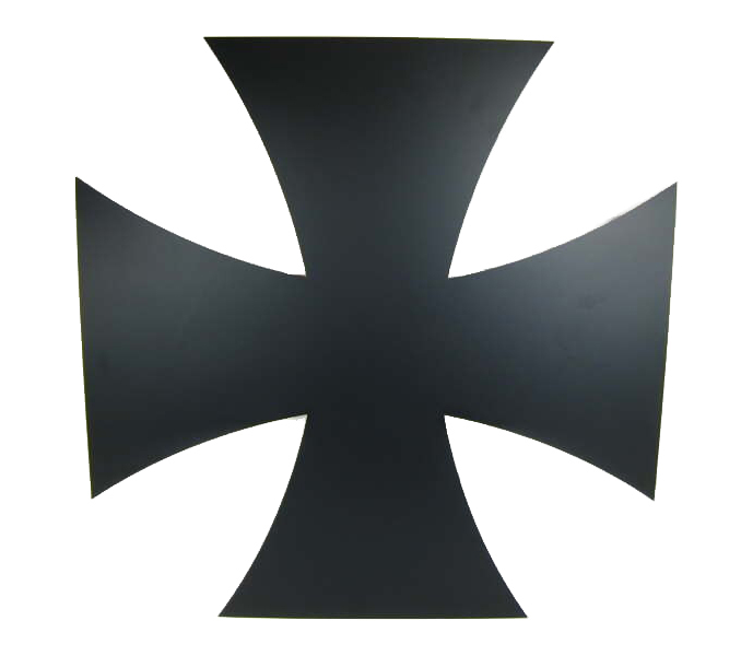 Iron Cross, 40 x 40 cm, matt black finish