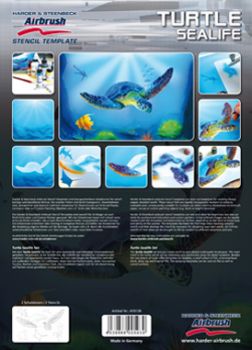 Stencil "Turtle Sealife"