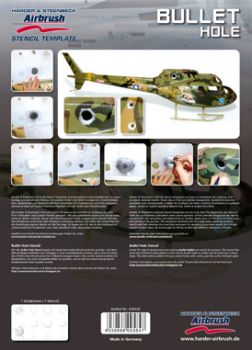 Stencil bullet hole