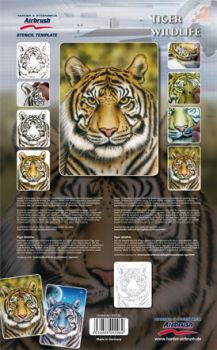Stencil "Tiger Wildlife", XL