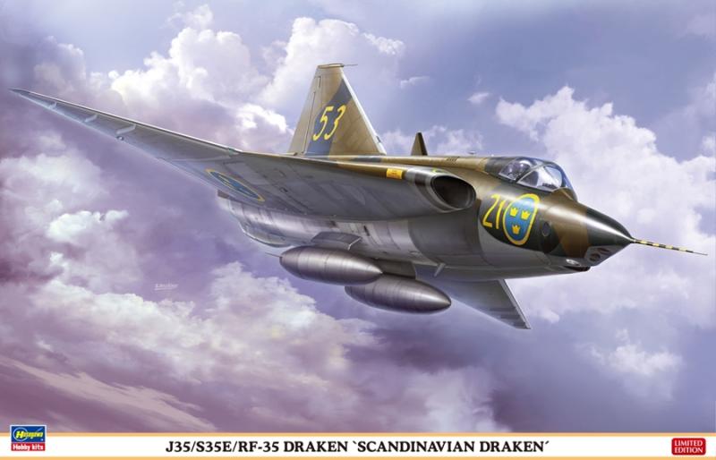 J35/S35E/RF-35 Draken 1/48 - decal for SE, FI, DK 1/48