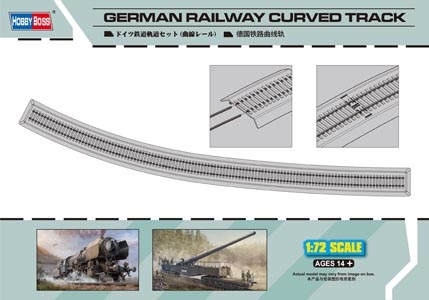 Railway Curved Track 1/72