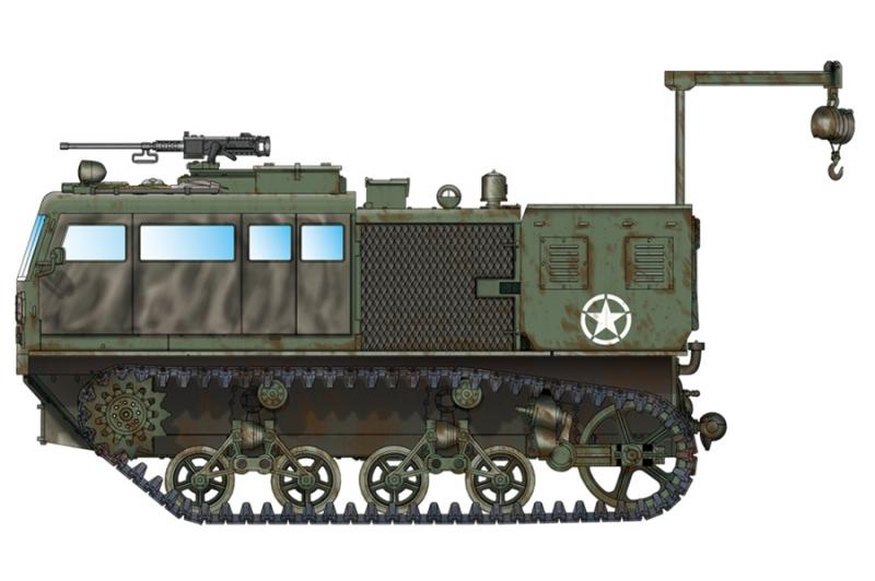 M4 High Speed Tractor (155mm/8-in./240mm) 1/72