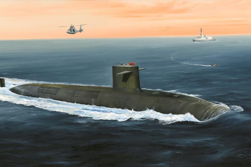 French Navy Le Triomphant SSBN 1/350