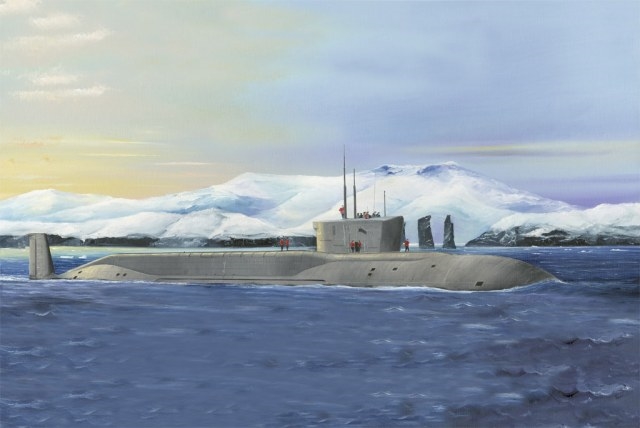 Russian Navy Project 955 Borei-Yuri Dolgoruky SSBN 1/350