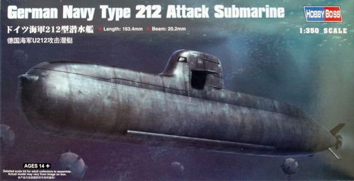 German Navy Type 212 Attack Submarine 1/350