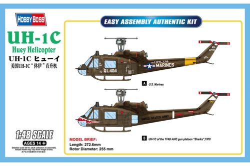 Bell UH-1C Huey Helicopter (Helikopter 3 i Flygvapnet) 1/48