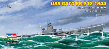 USS Gato Ss-212 1944 1/700