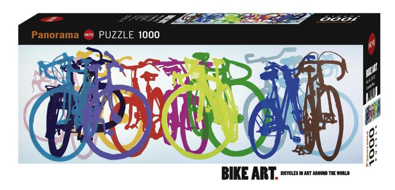 Colourful Row - Bike Art 1000 bitar