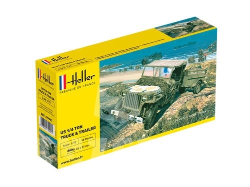 Willys Jeep & Trailer 1/72