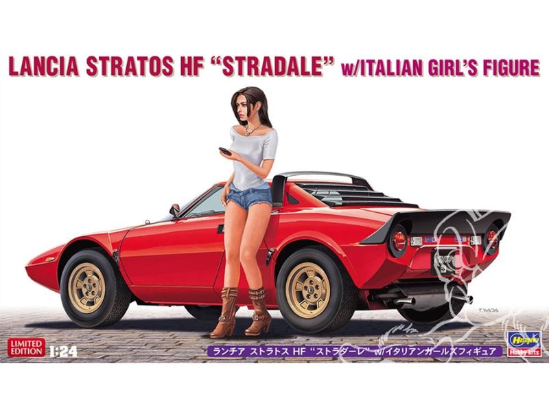 Lancia Stratos HF Stradale w / Italian Girls Figure 1/24