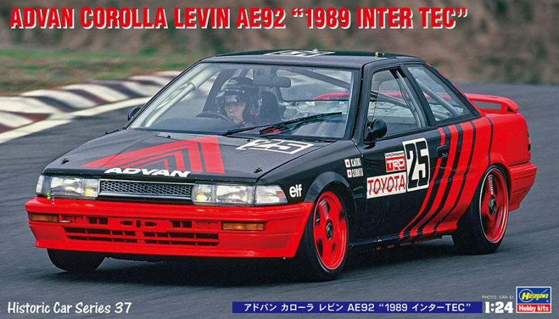 ADVAN Corolla Levin AE92 "1989 Inter TEC" 1/24