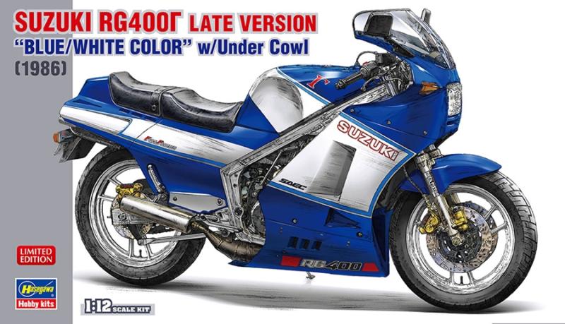 Suzuki RG400G Late Version (1986) "Blue/White Color" w/Under Cowl 1/12