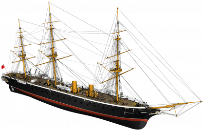 Billing Boats HMS Warrior – Träskrov, skala 1:100