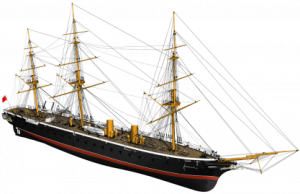 Billing Boats HMS Warrior – Träskrov, skala 1:100
