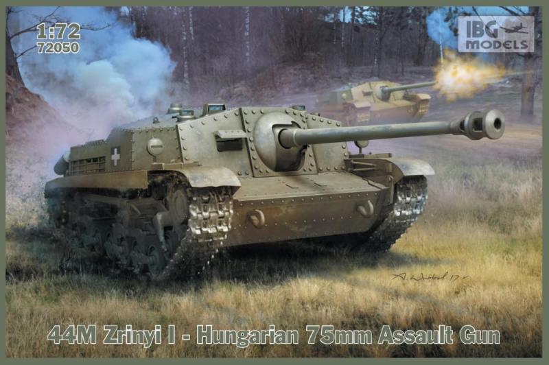 Hungarian 44M Zrinyi I 75mm Assault gun 1/72